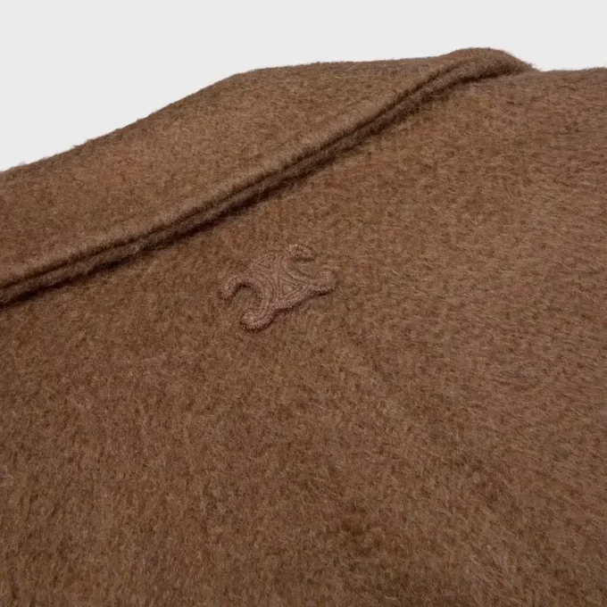 Chaqueta de cachemira y pelo de camello de doble cara