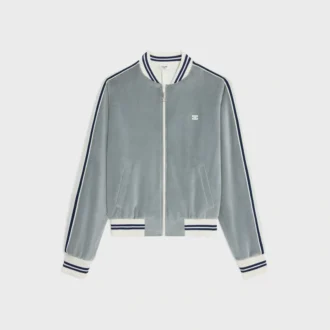 Chaqueta de chándal Teddy en jersey de terciopelo