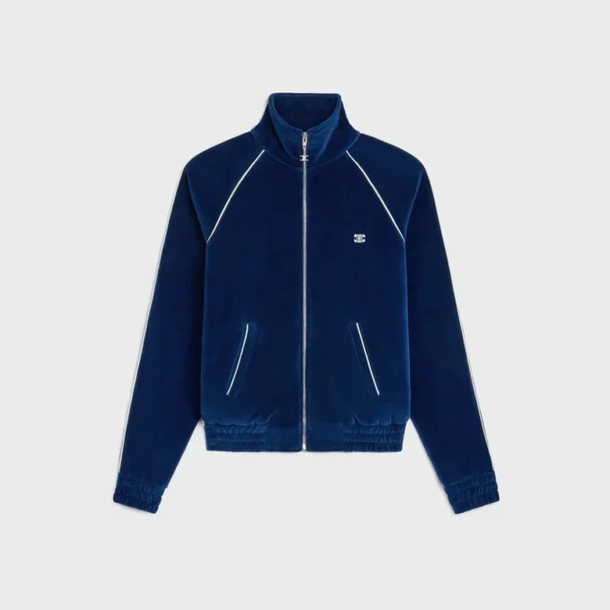Chaqueta de chándal Triomphe en jersey de terciopelo Chaqueta de chándal Triomphe en jersey de terciopelo