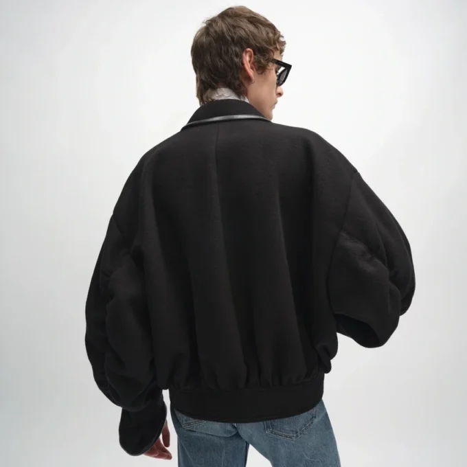 Chaqueta de fieltro de lana de doble cara Chaqueta de fieltro de lana de doble cara