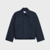 Chaqueta de gabardina de algodón y lana Chaqueta de gabardina de algodón y lana