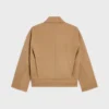 Chaqueta de gabardina de algodón y lana Chaqueta de gabardina de algodón y lana
