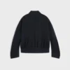 Chaqueta de gabardina de lana y algodón