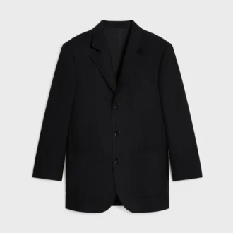 Chaqueta entallada de franela de cachemira