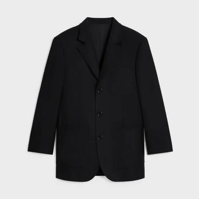 Chaqueta entallada de franela de cachemira Chaqueta entallada de franela de cachemira