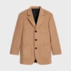 Chaqueta entallada de franela de cachemira Chaqueta entallada de franela de cachemira
