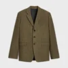 Chaqueta entallada de lana tricotina Chaqueta entallada de lana tricotina