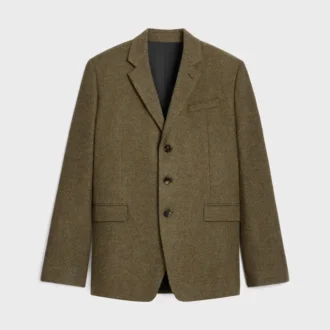 Chaqueta entallada de lana tricotina