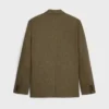 Chaqueta entallada de lana tricotina Chaqueta entallada de lana tricotina