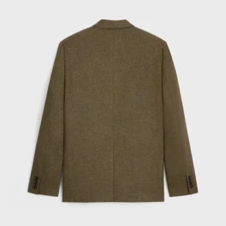 Chaqueta entallada de lana tricotina