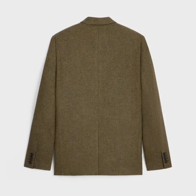 Chaqueta entallada de lana tricotina Chaqueta entallada de lana tricotina