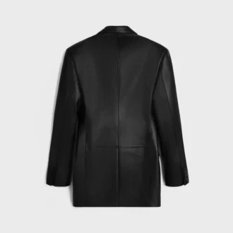 Chaqueta entallada de piel de cordero