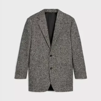 Chaqueta Garcon en lana Natta con diseño en espiga