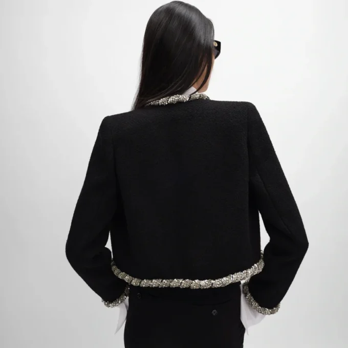 Chaqueta Icone bordada en lana Natta