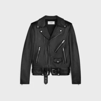 Chaqueta motera Classic en piel de becerro