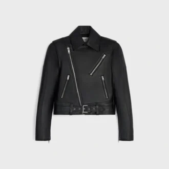 Chaqueta motera de piel de becerro