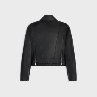 Chaqueta motera de piel de becerro