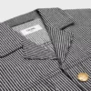 Chaqueta safari de algodón a rayas Hickory