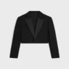 Chaqueta Spencer Tux en gabardina de lana Chaqueta Spencer Tux en gabardina de lana