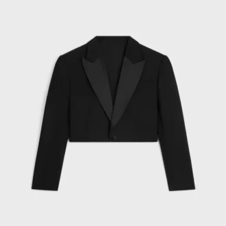 Chaqueta Spencer Tux en gabardina de lana