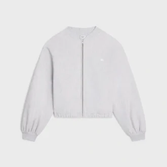 Chaqueta Teddy de felpa de algodón