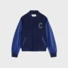 Chaqueta Teddy en lana texturizada