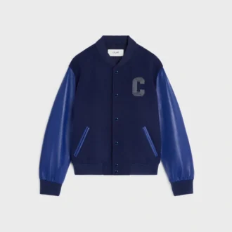 Chaqueta Teddy en lana texturizada