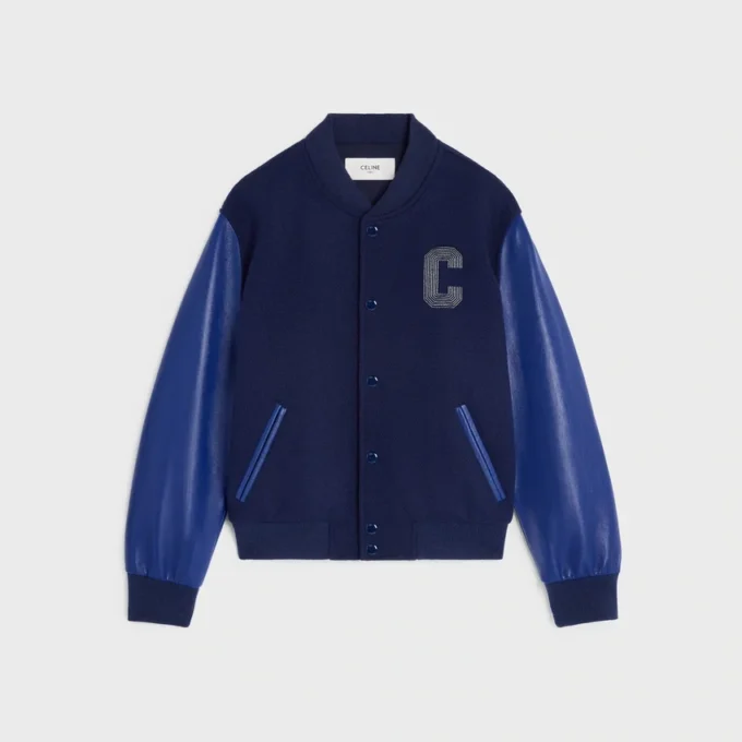 Chaqueta Teddy en lana texturizada