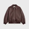 Chaqueta Teddy en piel de becerro Chaqueta Teddy en piel de becerro