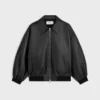 Chaqueta Teddy en piel de becerro