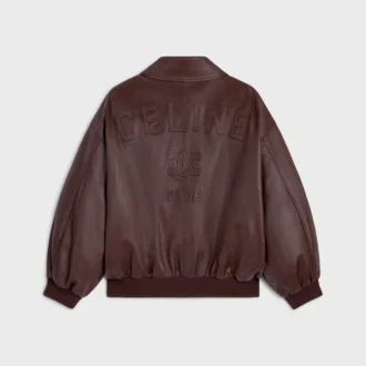 Chaqueta Teddy en piel de becerro