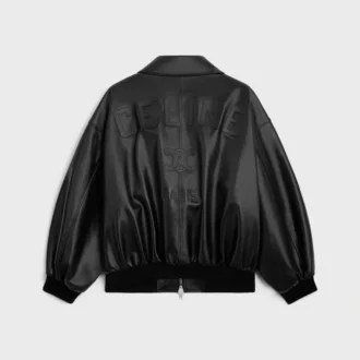 Chaqueta Teddy en piel de becerro