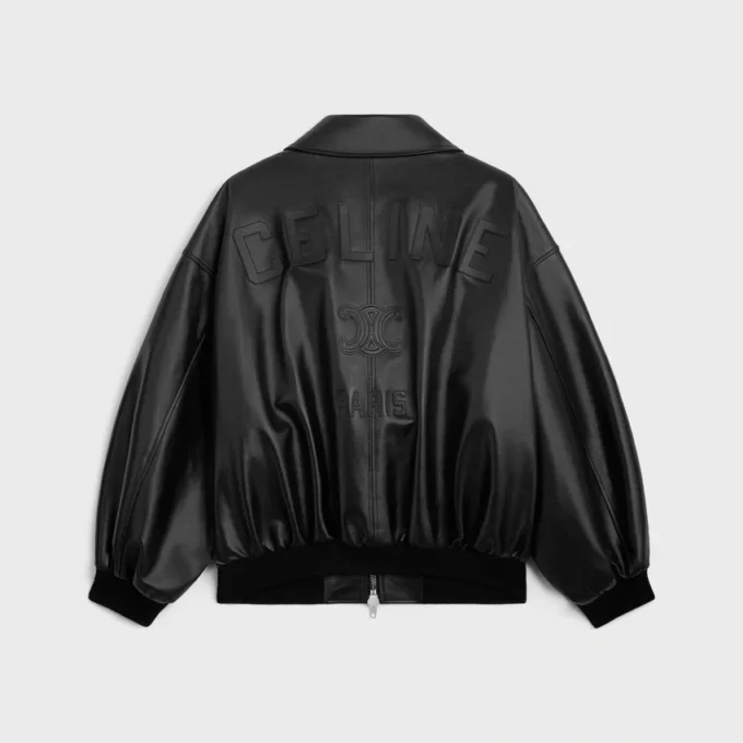 Chaqueta Teddy en piel de becerro