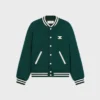 Chaqueta Teddy Triomphe en lana texturizada Chaqueta Teddy Triomphe en lana texturizada