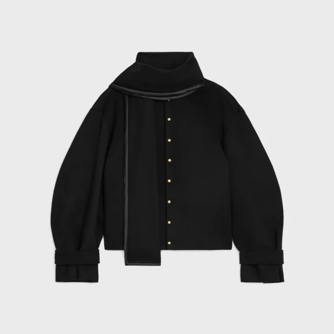Chaqueta tipo bufanda de tela de lana Chaqueta tipo bufanda de tela de lana