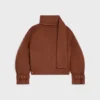 Chaqueta tipo bufanda de tela de lana Chaqueta tipo bufanda de tela de lana