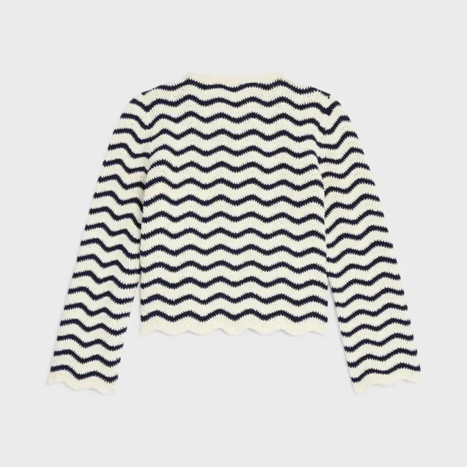 Chaqueta tipo cárdigan de algodón de ganchillo Chaqueta tipo cárdigan de algodón de ganchillo