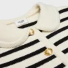 Chaqueta tipo cárdigan de lana a rayas Chaqueta tipo cárdigan de lana a rayas