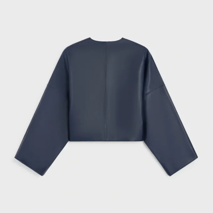 Chaqueta tipo cárdigan de piel de cordero Chaqueta tipo cárdigan de piel de cordero