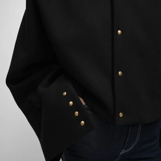 Chaqueta tipo cárdigan de tejido de lana Chaqueta tipo cárdigan de tejido de lana