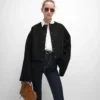 Chaqueta tipo cárdigan de tejido de lana Chaqueta tipo cárdigan de tejido de lana