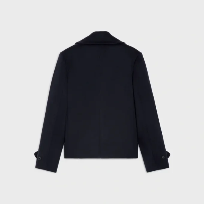 Chaqueta tipo peacoat en tejido de cachemira Chaqueta tipo peacoat en tejido de cachemira
