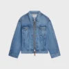 Chaqueta trucker de denim de algodón Chaqueta trucker de denim de algodón