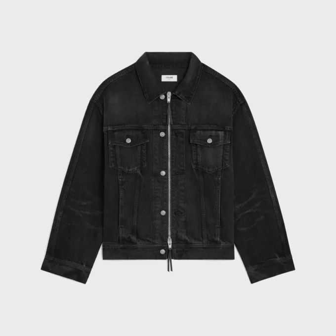 Chaqueta trucker de denim de algodón Chaqueta trucker de denim de algodón