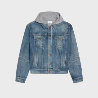 Chaqueta trucker de denim de algodón