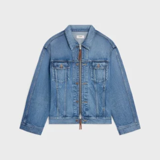 Chaqueta trucker de denim de algodón