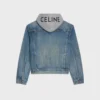 Chaqueta trucker de denim de algodón Chaqueta trucker de denim de algodón