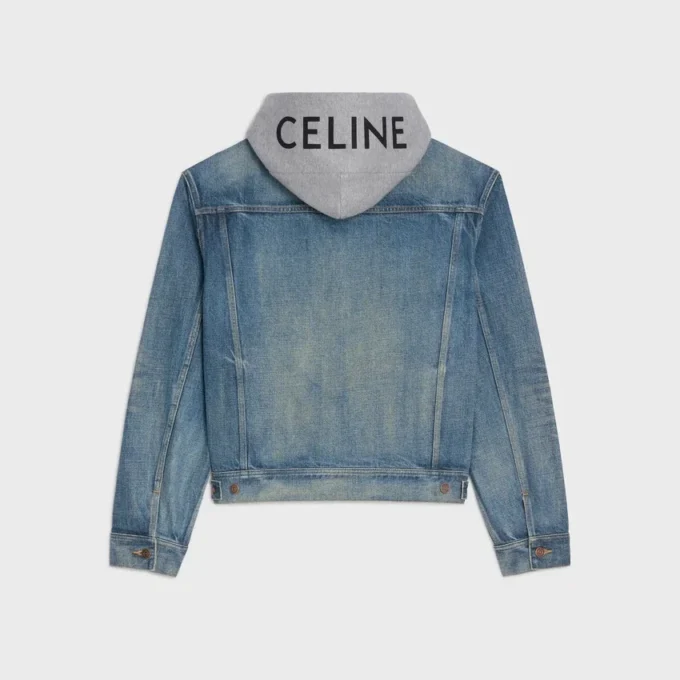 Chaqueta trucker de denim de algodón Chaqueta trucker de denim de algodón