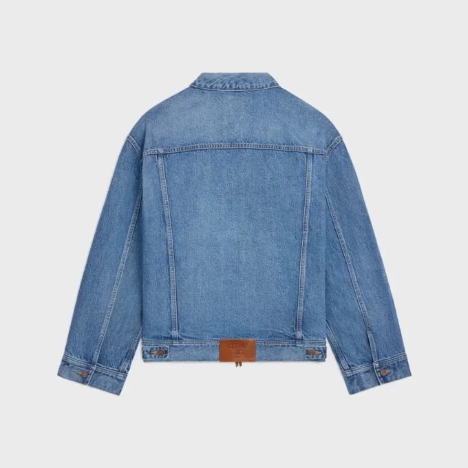 Chaqueta trucker de denim de algodón Chaqueta trucker de denim de algodón