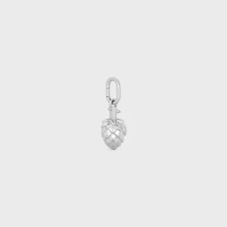 Charms Artichoke en latón con acabado de rodio